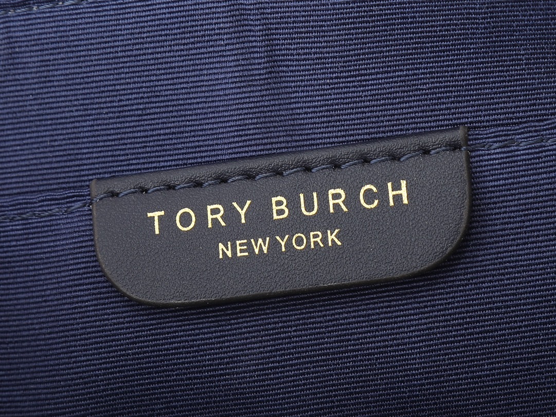 トリー バーチ「Tory Burch」ミラー デニム カメラバッグ ショルダー/クロスボディ デニムブルー