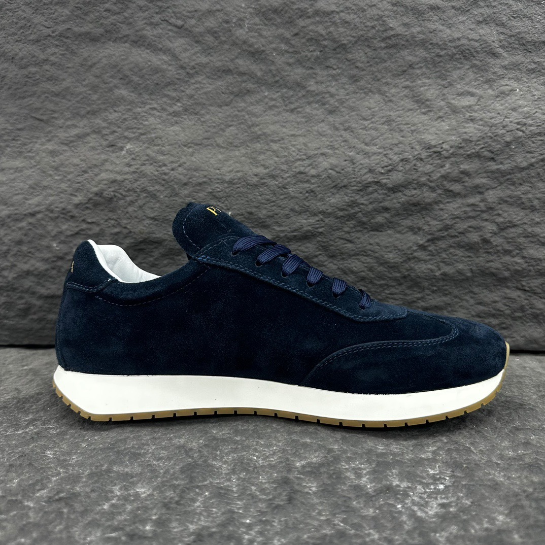 プラダ［Prada］Rankシリーズ スエードレザー メンズ／レディース スニーカー