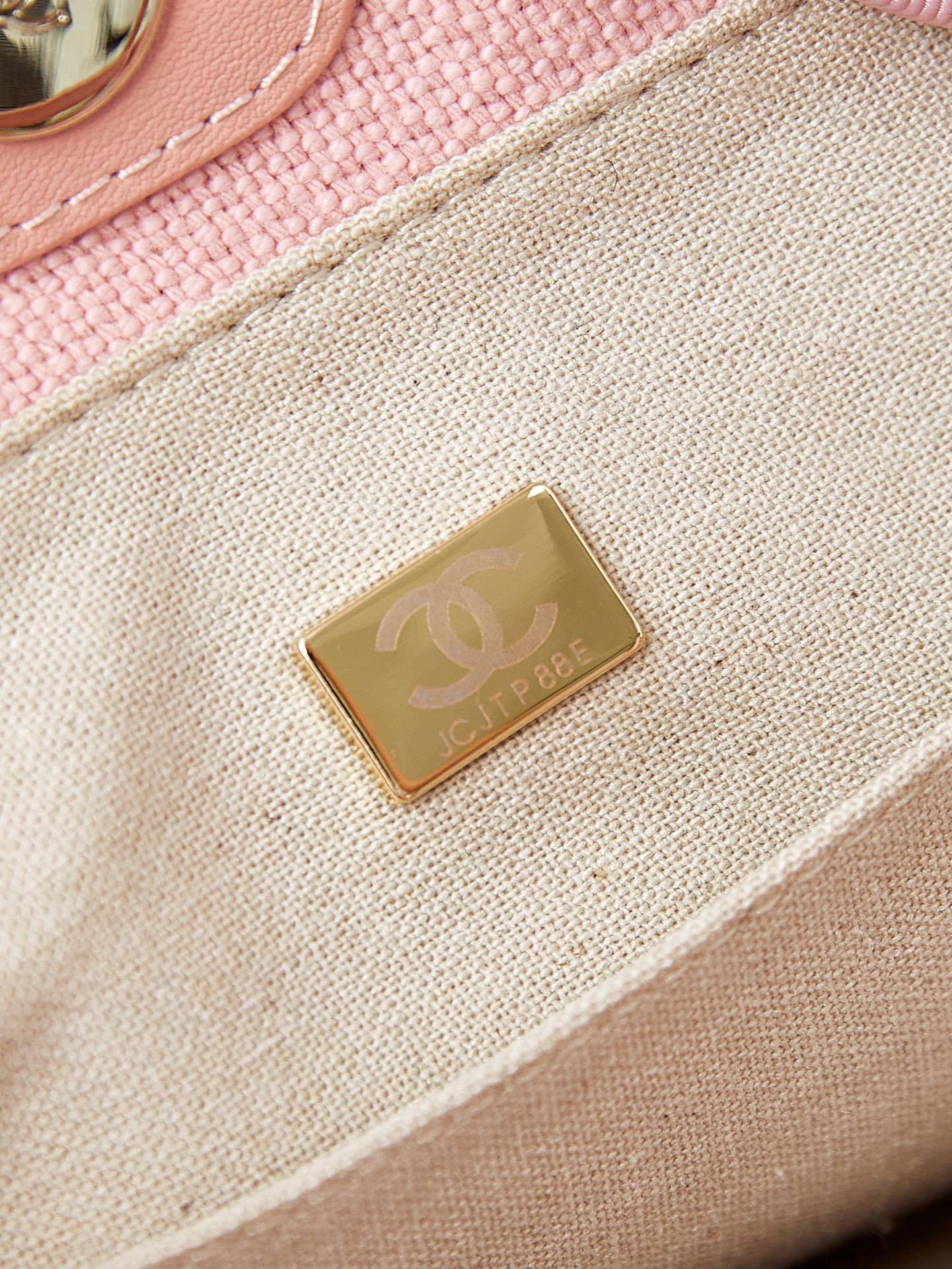 シャネル「Chanel」22SS シーズン ピンク ビーチトートバッグ