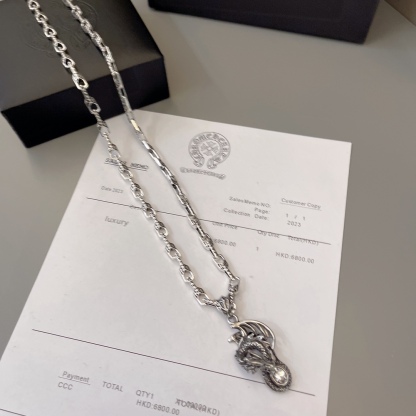 クロムハーツ「Chrome Hearts」シンプルペンダントネックレス - ユニセックス