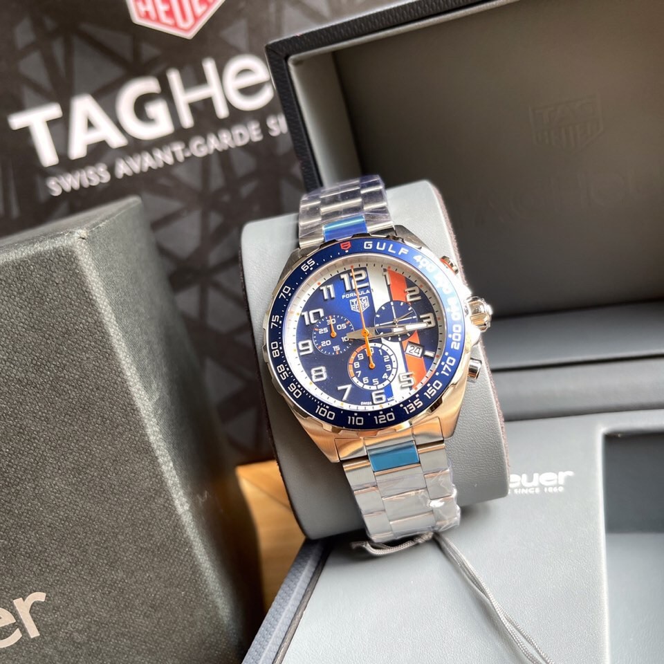 タグ・ホイヤー「TAG Heuer」フォーミュラ1 ガルフ クォーツ メンズウォッチ40MM