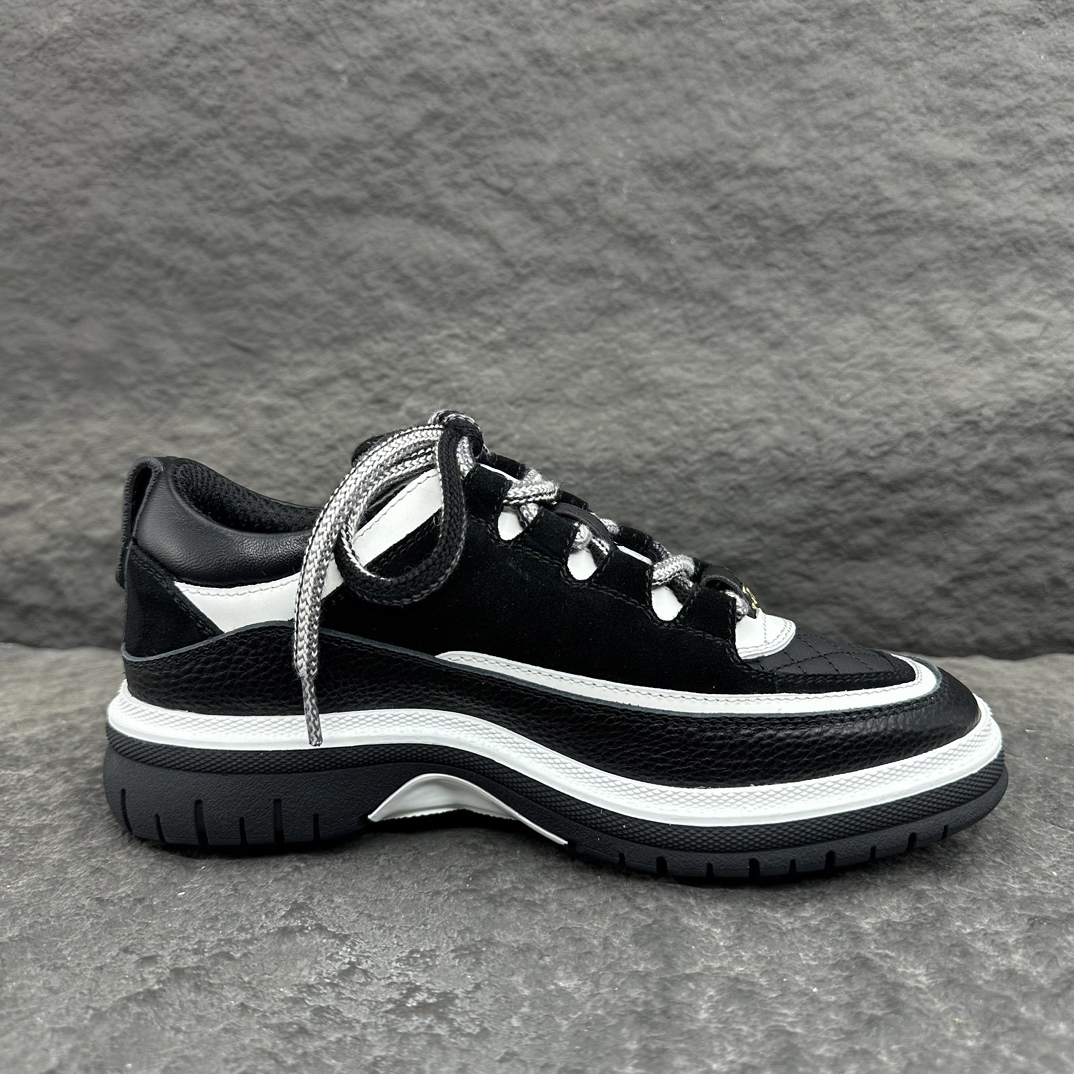 シャネル［Chanel］24C スエード×ラムレザー×カーフレザー プレミアムスニーカー