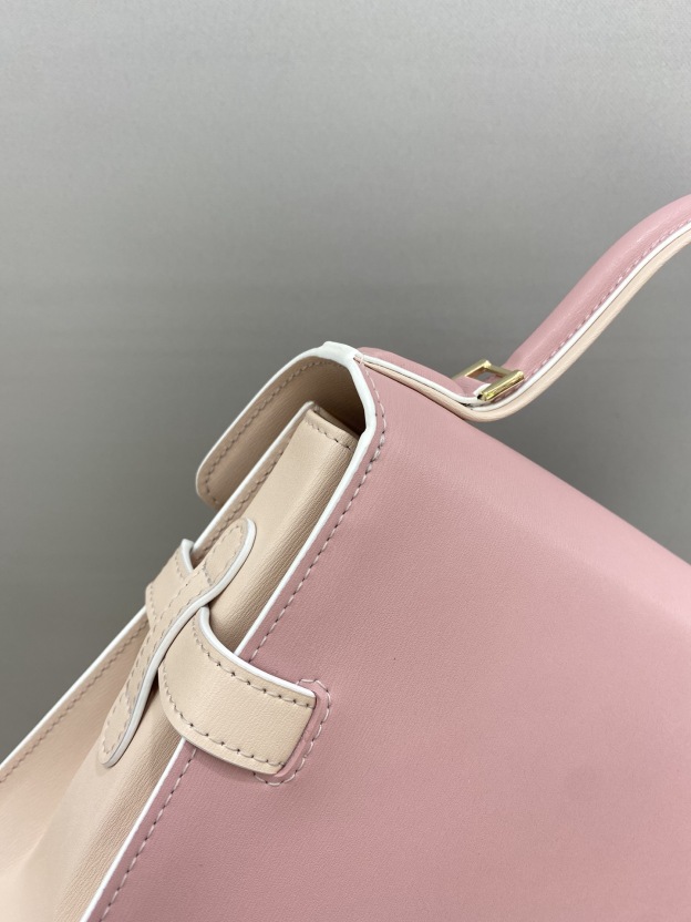 デルヴォー「Delvaux」ピンクハンドバッグ