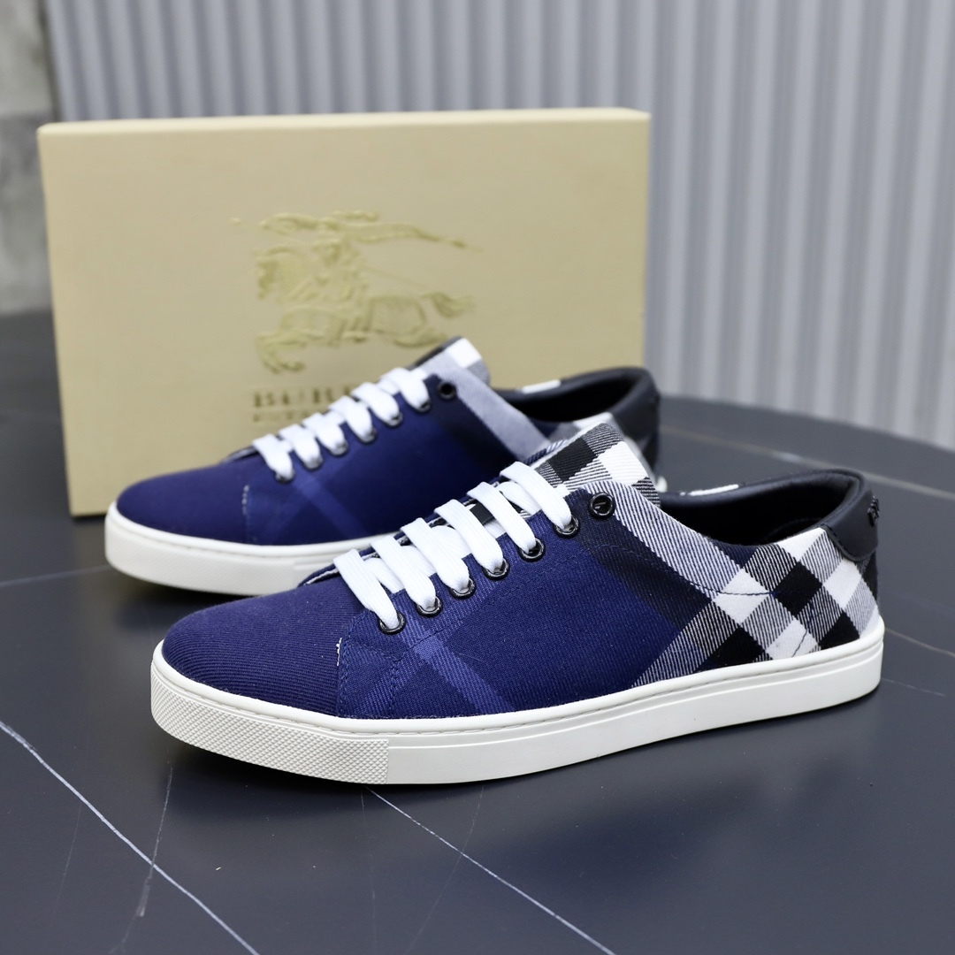 バーバリー［Burberry］ レザー×チェック テラス スニーカー