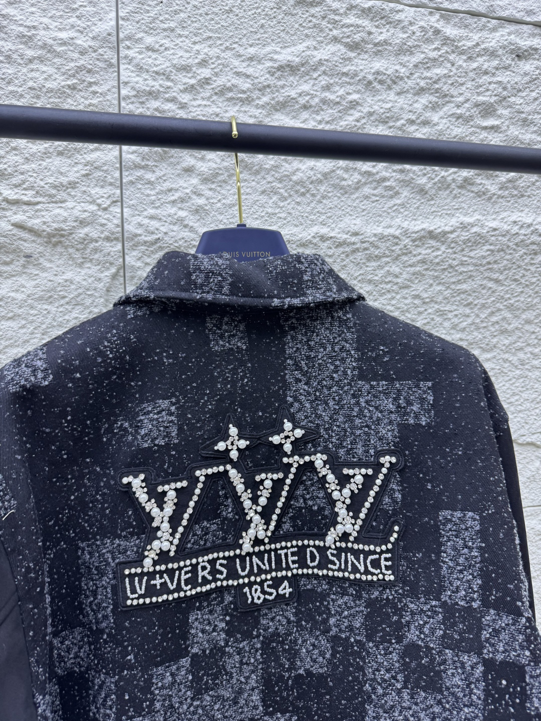 ルイ・ヴィトン「Louis Vuitton」Damier ビーズ ベースボール ジャケット