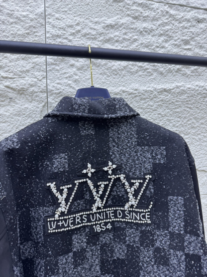 ルイ・ヴィトン「Louis Vuitton」Damier ビーズ ベースボール ジャケット