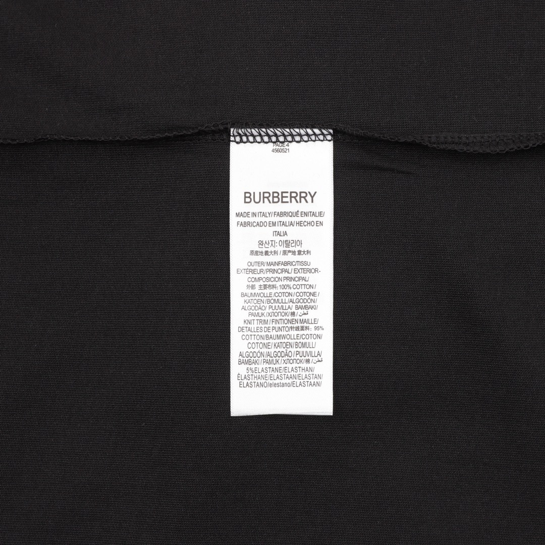 バーバリー「Burberry」ポケット ストライプテープ Tシャツ カップルモデル