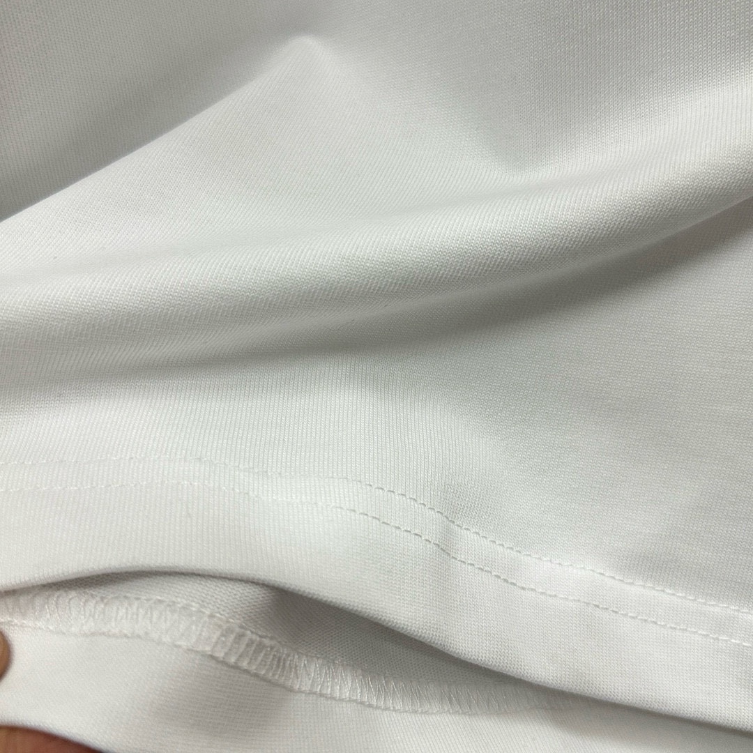 サンローラン「Saint Laurent」2025SS クラシックシルバー刺繍 ショートスリーブTシャツ