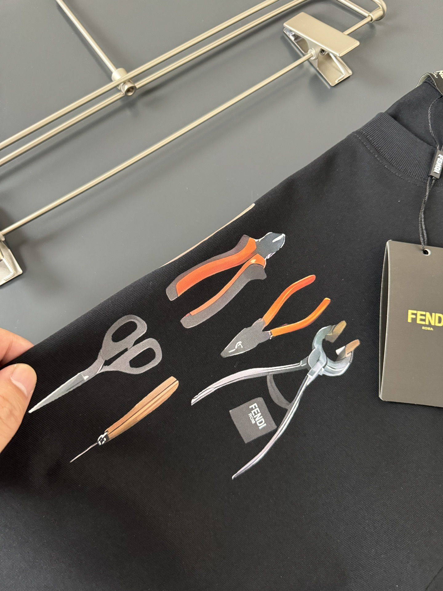 フェンディ「Fendi」2025SS 春夏新作 ラウンドネック ファッションTシャツ