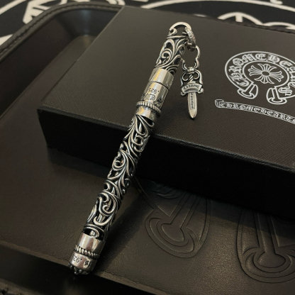 クロムハーツ「Chrome Hearts」ヴィンテージ風 蔓彫り オープンワーク サインペン - 精巧な職人技、非凡な質感