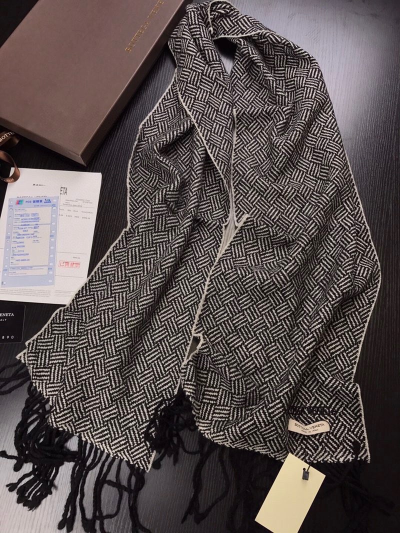 ボッテガ ヴェネタ「Bottega Veneta」 メンズ プレミアム キャシュミール マフラー170*32CM