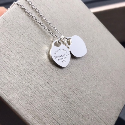 ティファニー「Tiffany & Co.」Return to Tiffany™ ダブルハートタグ ネックレス40.6CM