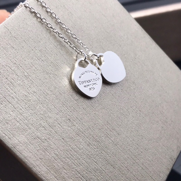 ティファニー「Tiffany & Co.」Return to Tiffany™ ダブルハートタグ ネックレス40.6CM
