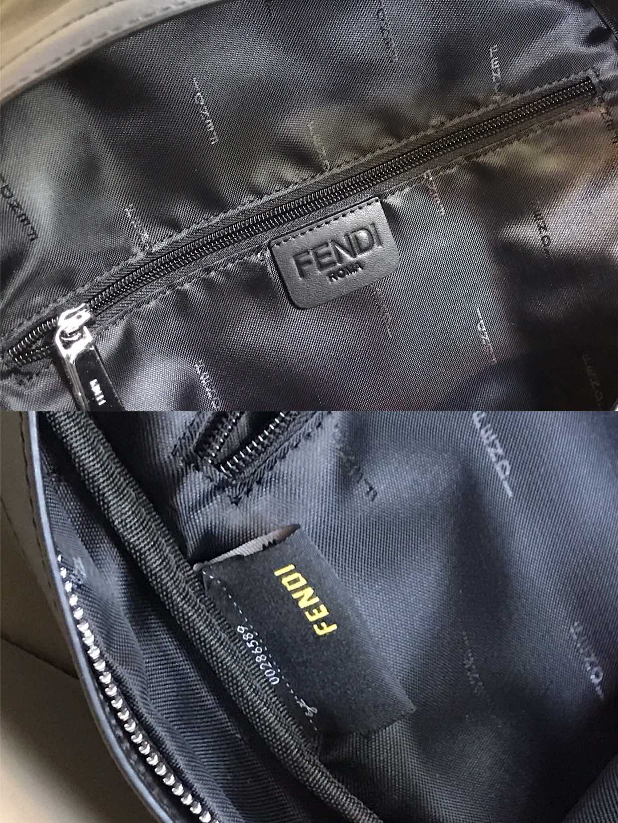 フェンディ「Fendi」バグズ メンズ ナイロン＆レザー バックパック