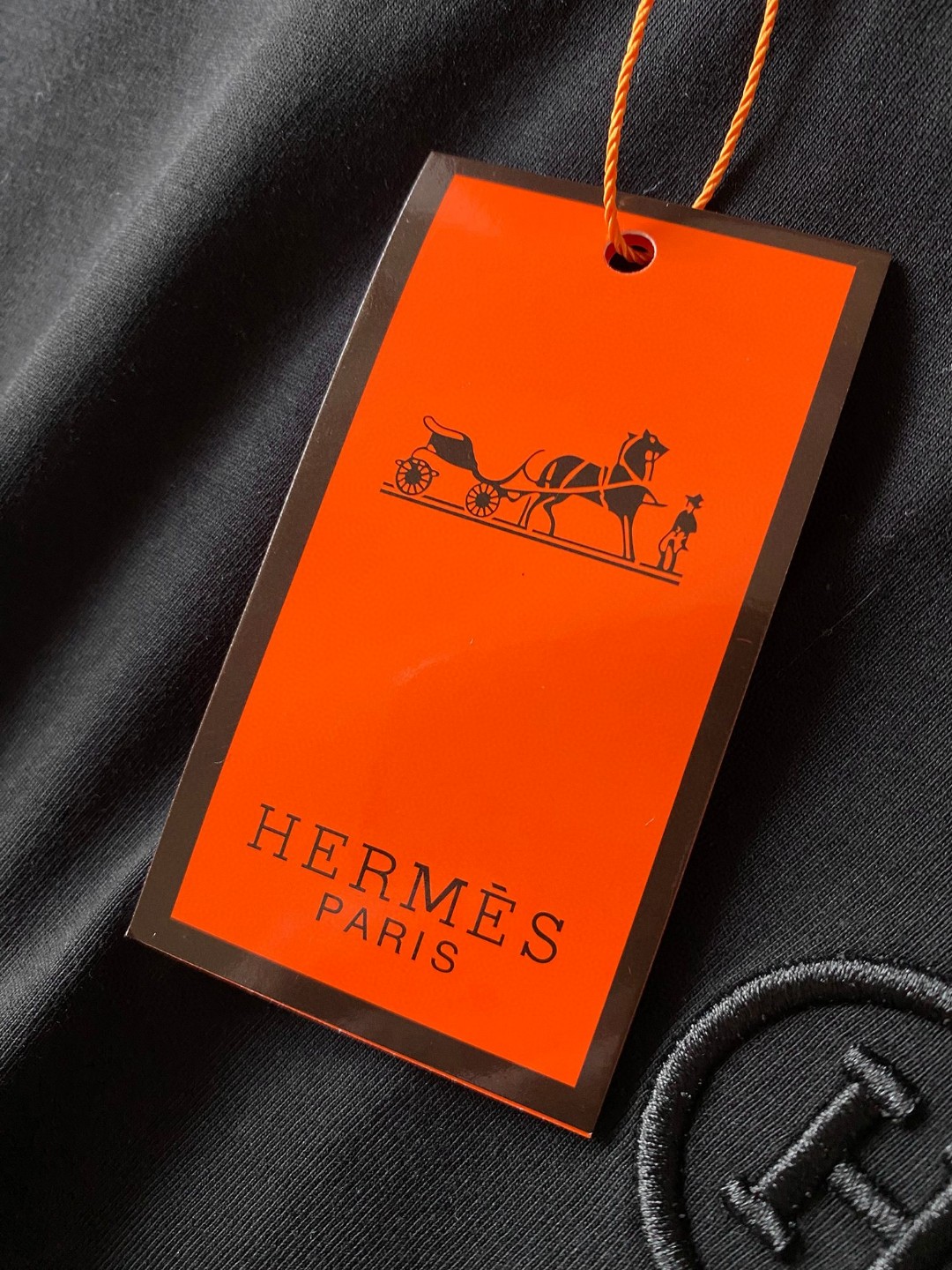 【ワンフォーワン】エルメス「Hermès」Hエンブロイダリー クルーネック Tシャツ【在庫僅少】