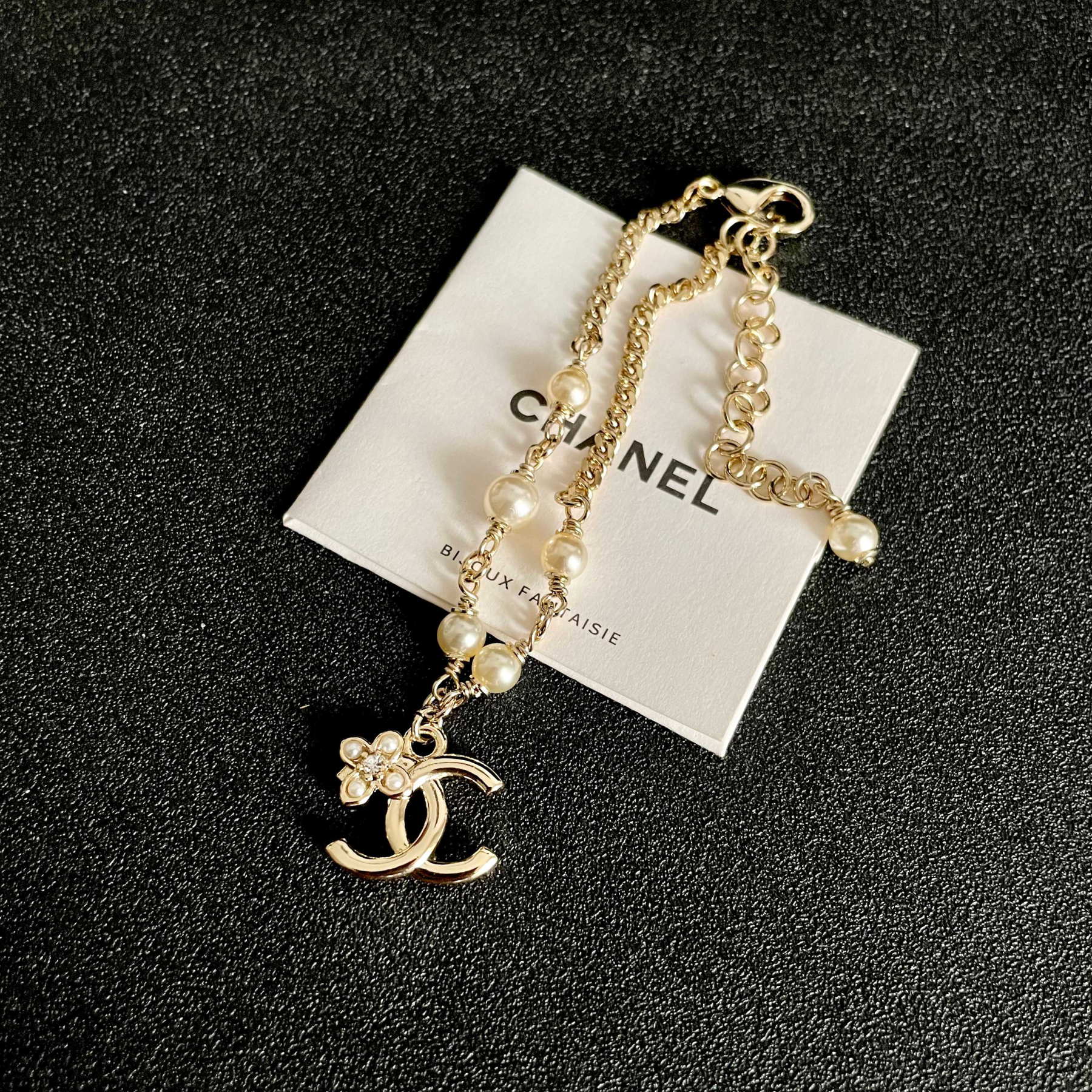 シャネル「Chanel」パール＆ダブルCブレスレット ブレスレット