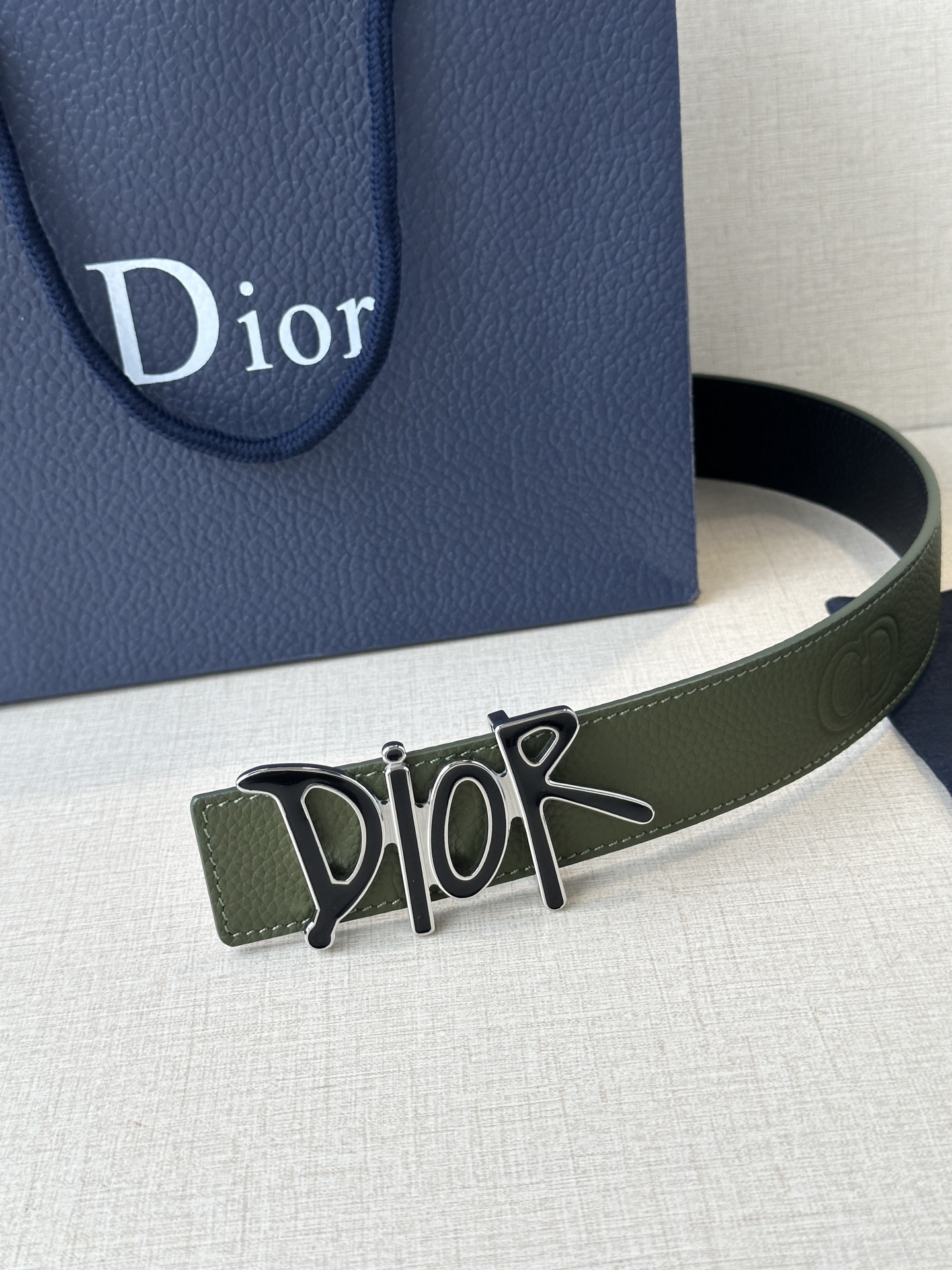 ディオール「Dior」30モンターニュ リバーシブルベルト100CM