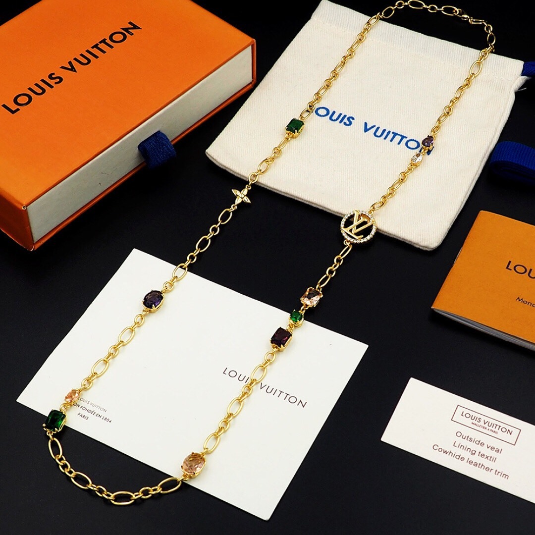 ルイ・ヴィトン「Louis Vuitton」エアルーム ロング ネックレス