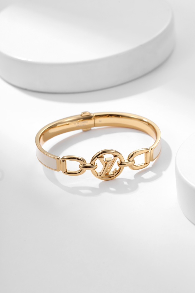 ルイ・ヴィトン「Louis Vuitton」  ホワイトエナメル ブレスレット