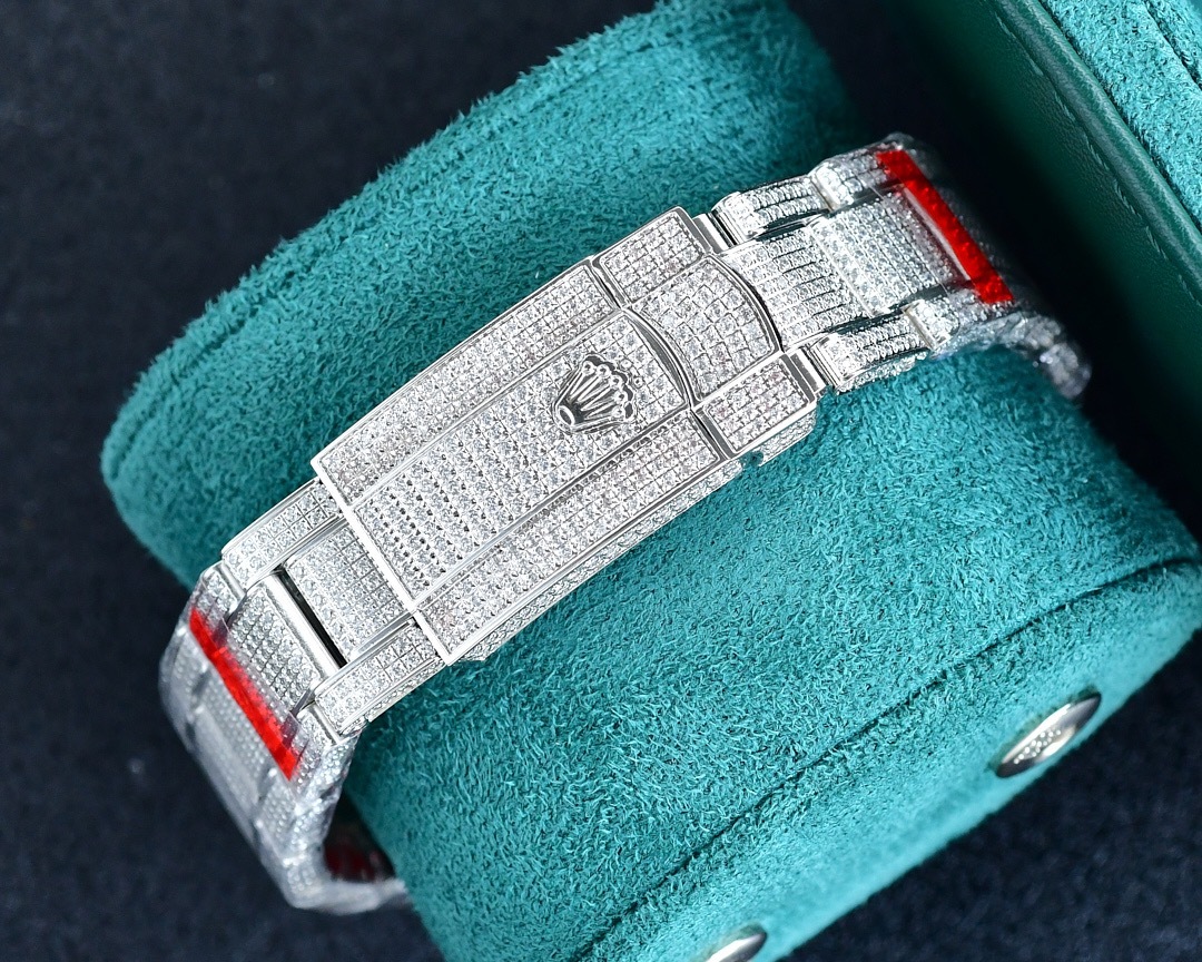 ロレックス「Rolex」‌ デイトナ 126589TBR フルダイヤモンド クロノグラフ腕時計40mm