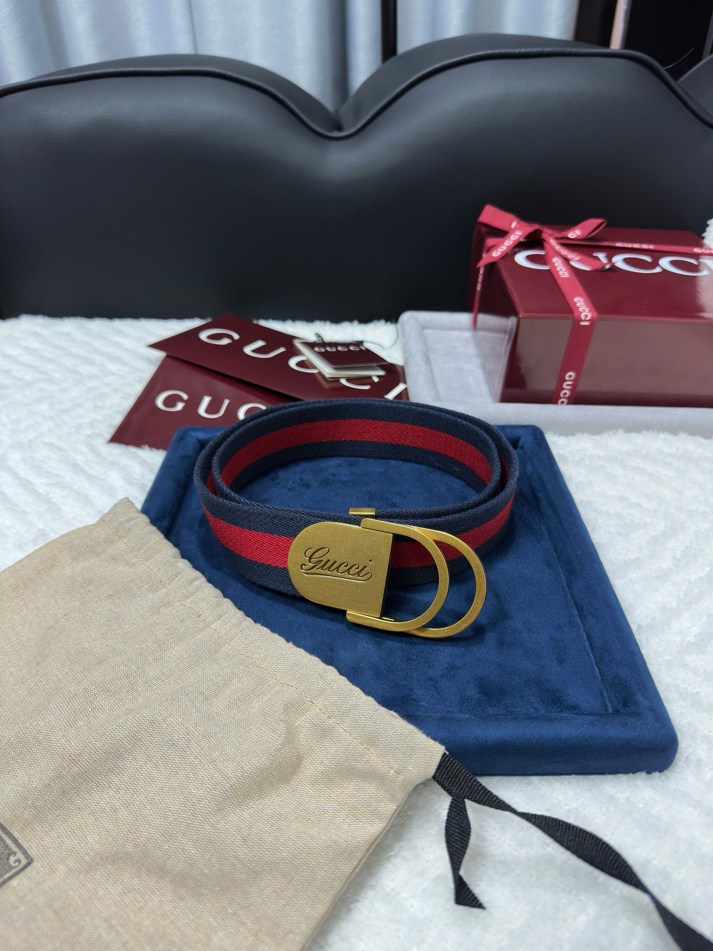 グッチ「Gucci」1955 ホースビット レザーベルト100CM