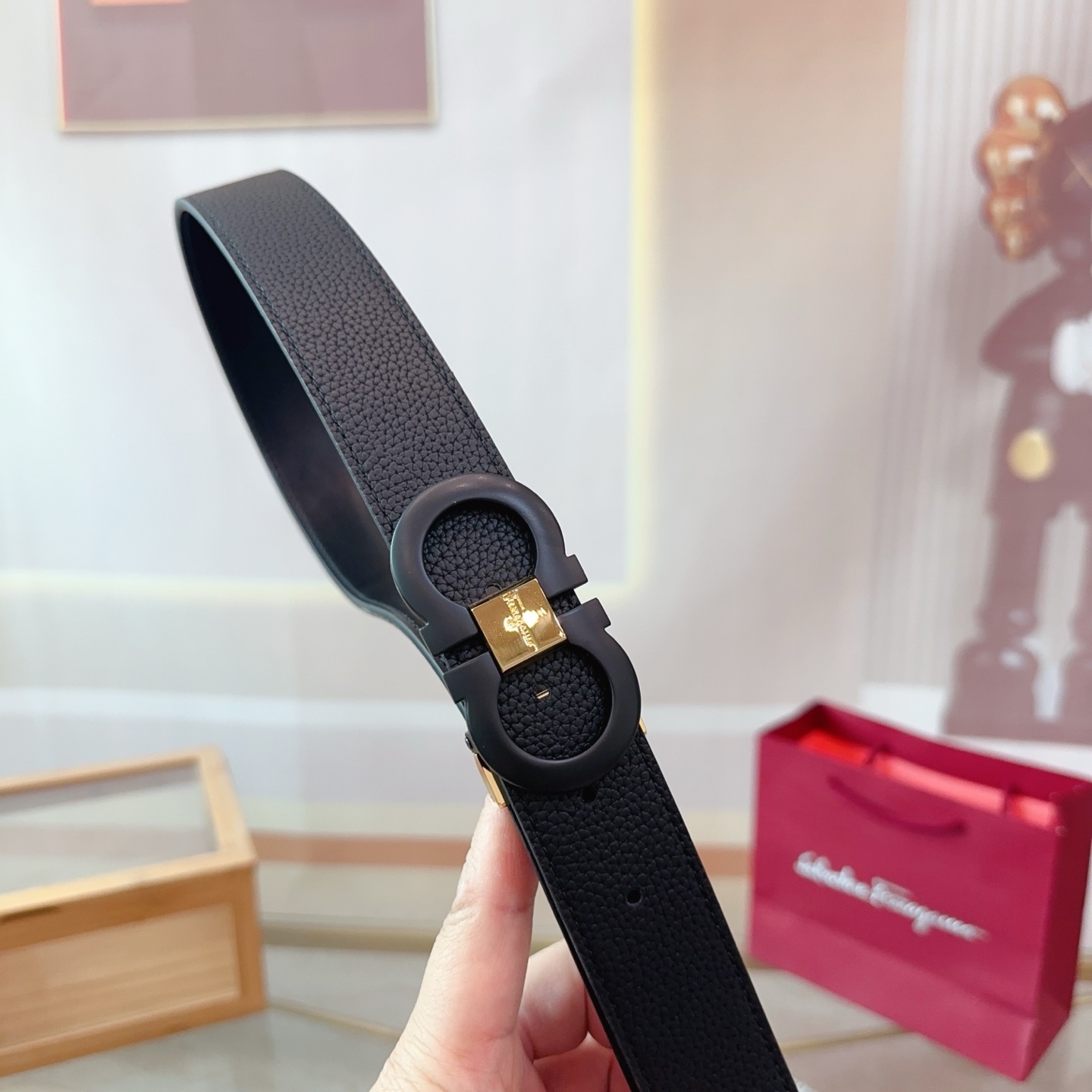 フェラガモ「Ferragamo」 ダブルフェイス ガンチーニ ベルト