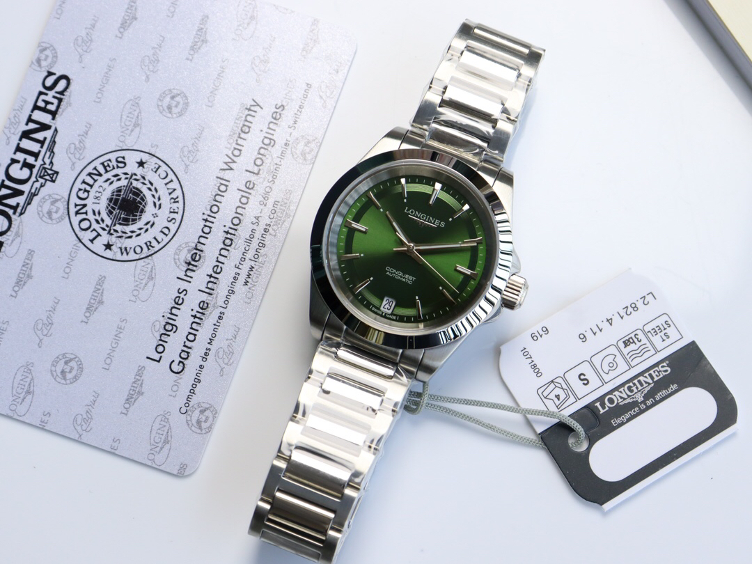 ロンジン「Longines」‌コンクエスト プレジデンス コレクション メンズ クロノグラフ 腕時計41mm