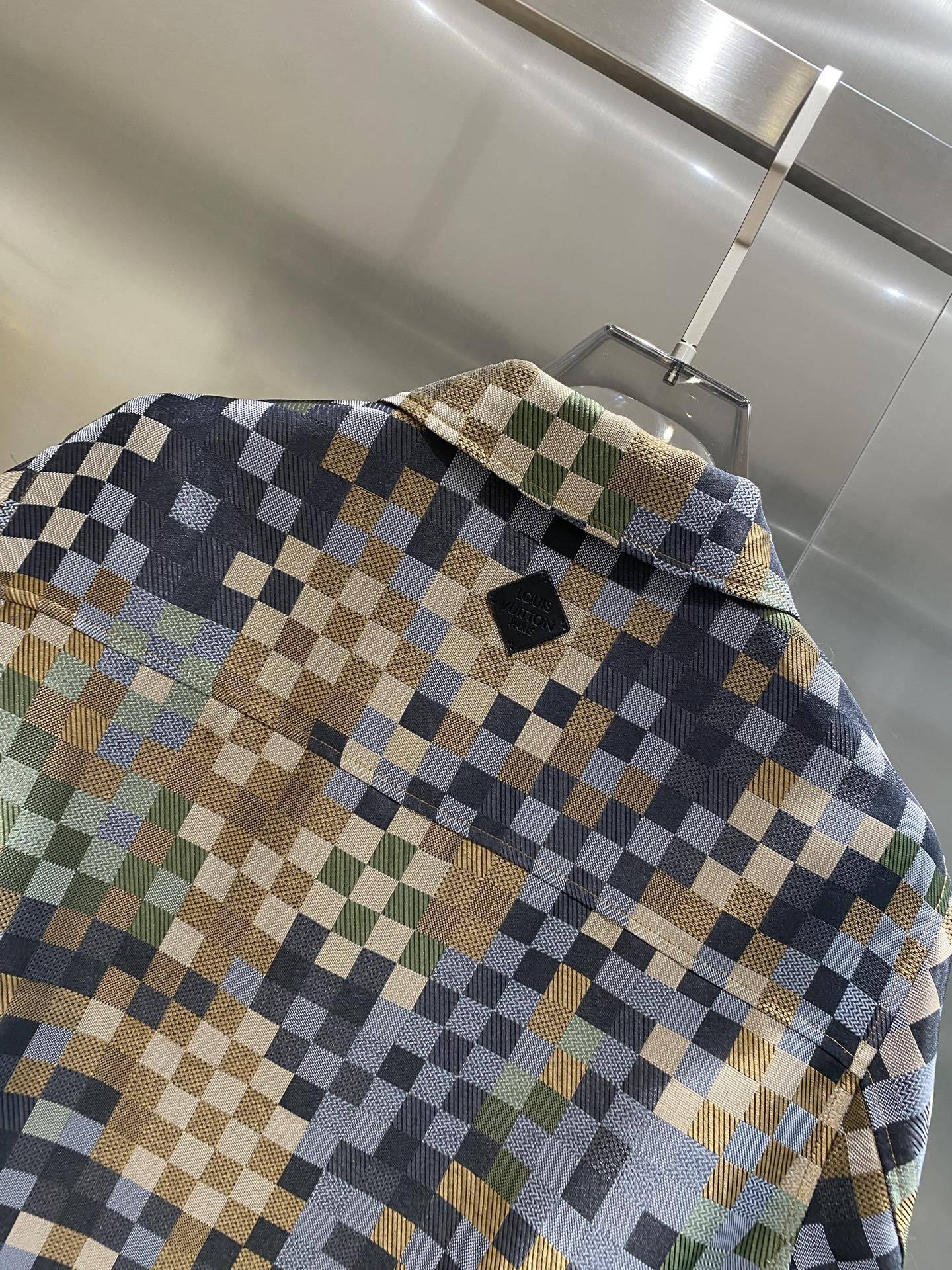 ルイ・ヴィトン「Louis Vuitton」 2025 春夏 カラー ブロック チェック ジャケット