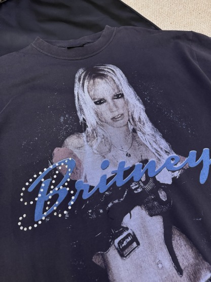 バレンシアガ「Balenciaga」ブリトニー・スピアーズ ポートレート プリントTシャツ