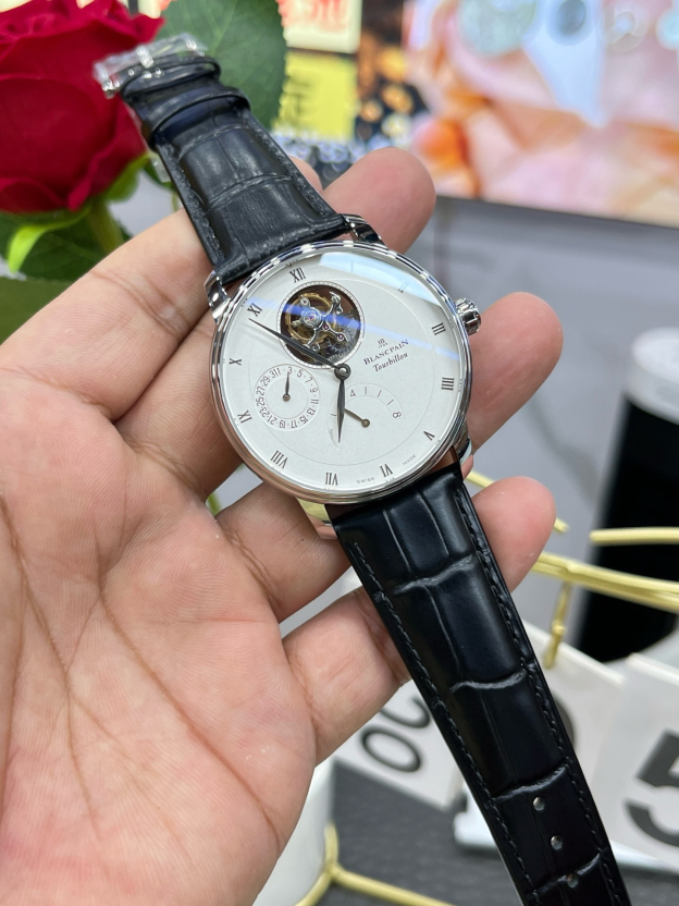 ブランパン「Blancpain」ヴィルレ トゥールビヨン自動巻き腕時計42.5mm