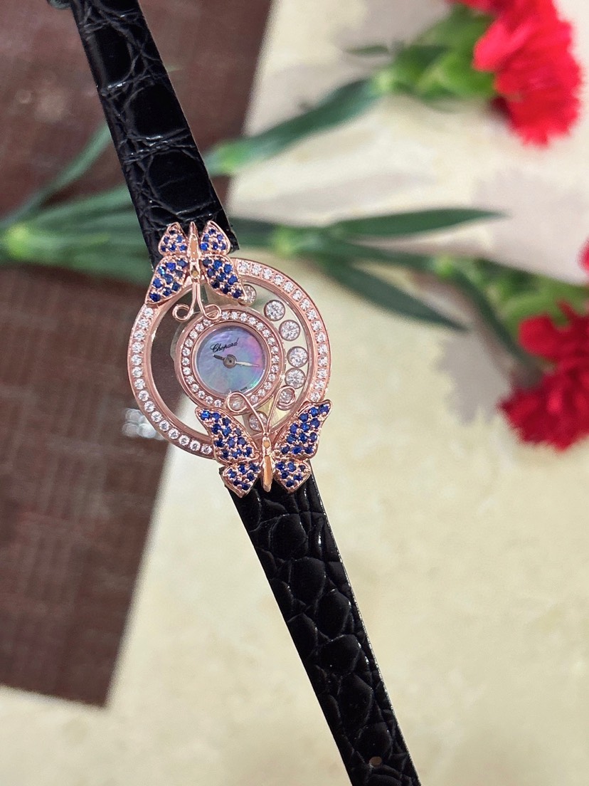 ショパール「Chopard」ハッピーダイヤモンドレディース クォーツウォッチ28mm