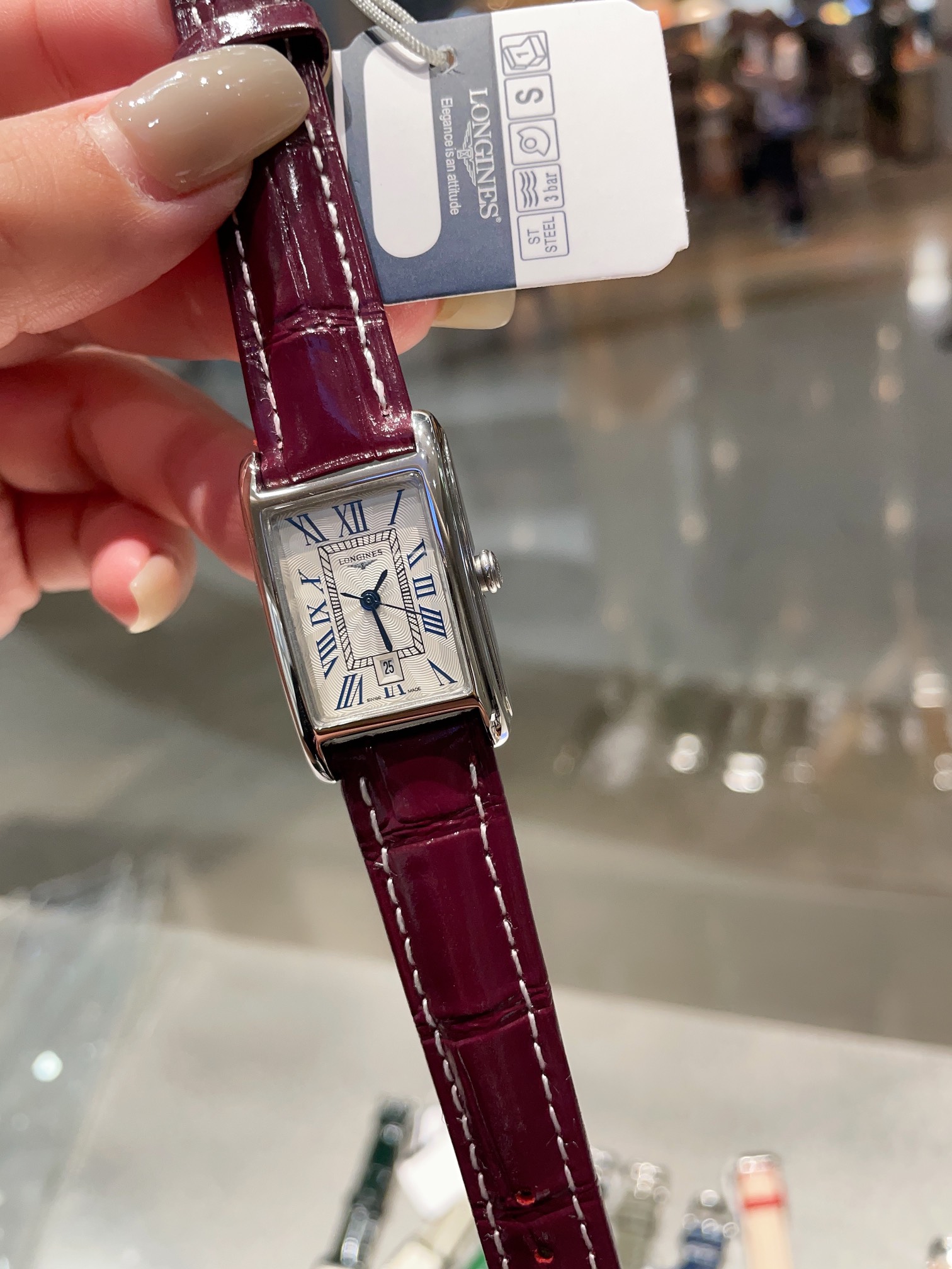 ロンジン「Longines」ドルチェヴィータ レディース クォーツウォッチ 33×22mm
