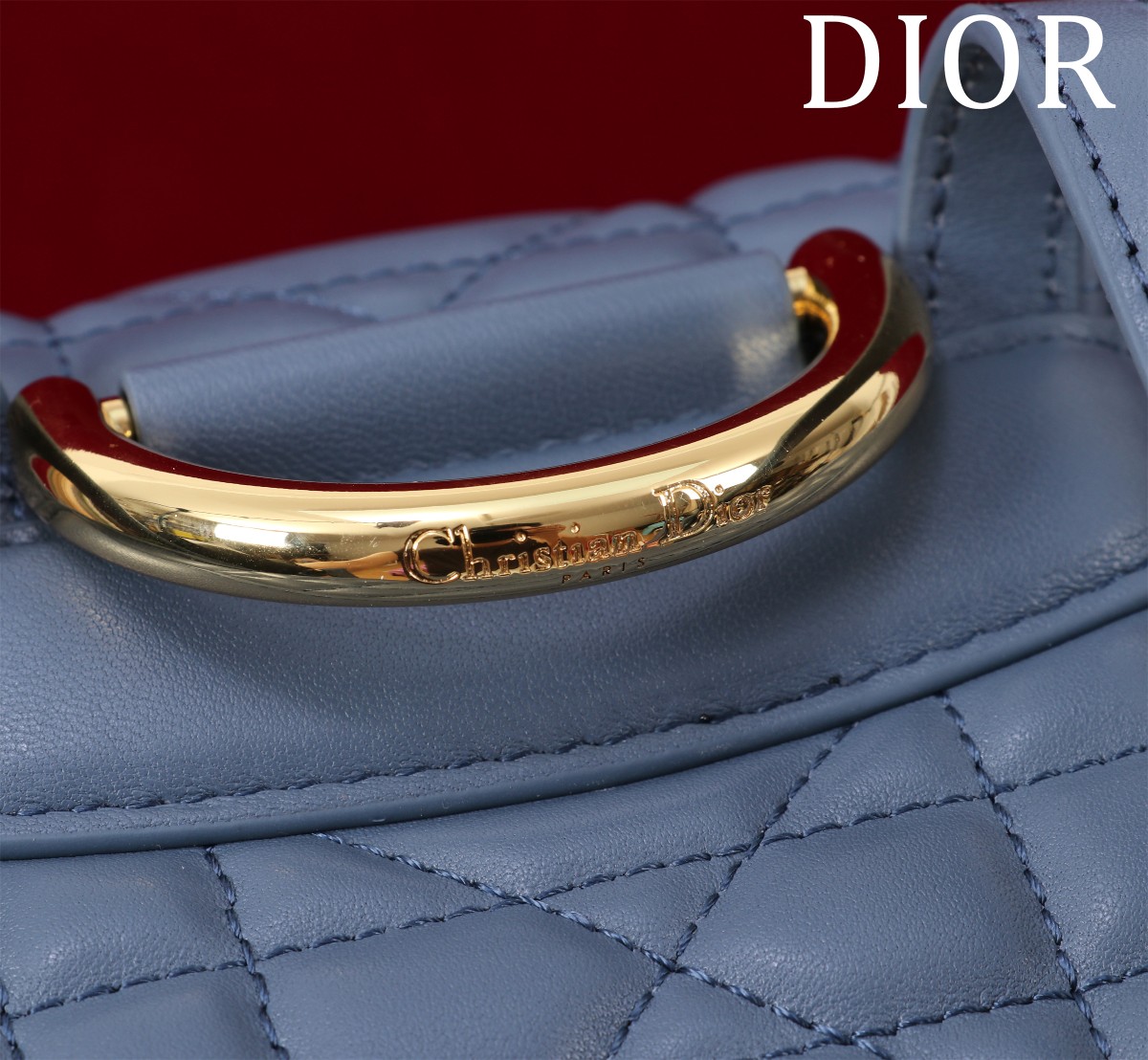 ディオール「Dior」カロ バックパック スモール ラージキャンバスキルト