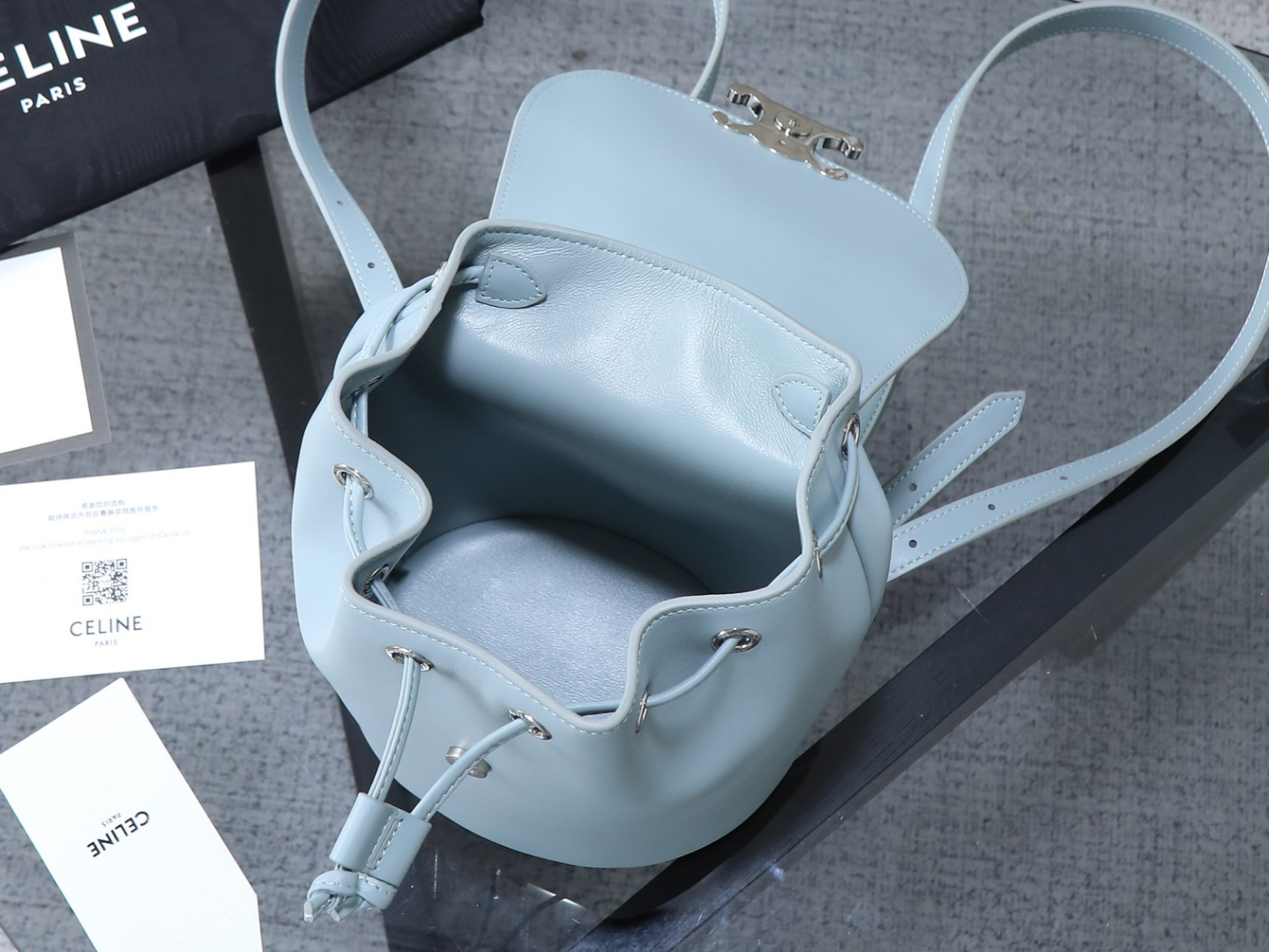 セリーヌ「Celine」BONNIE スムースレザー バックパック