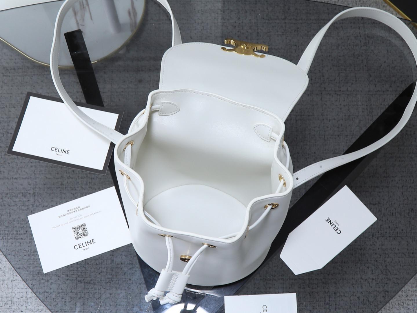 セリーヌ「Celine」BONNIE スムースレザー バックパック