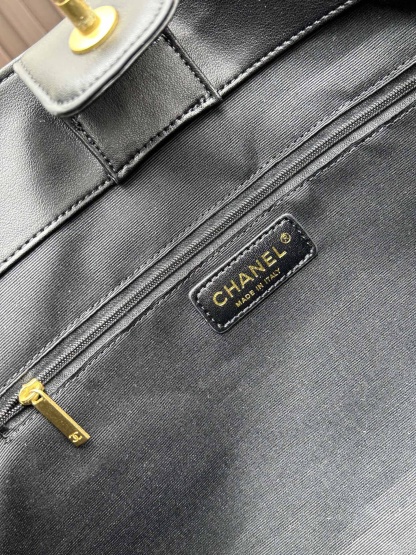 シャネル「Chanel」25A クイルティング トートバッグ アンティークゴールド レディース ショッピングバッグ