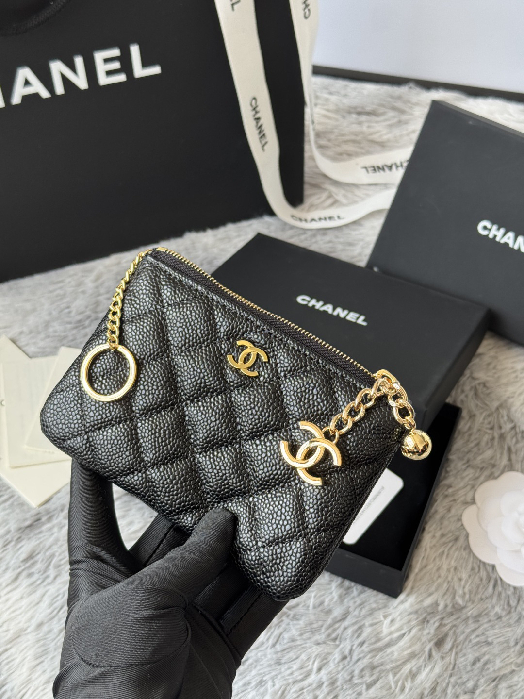 シャネル「Chanel」クイルティング ペンダント コインケース