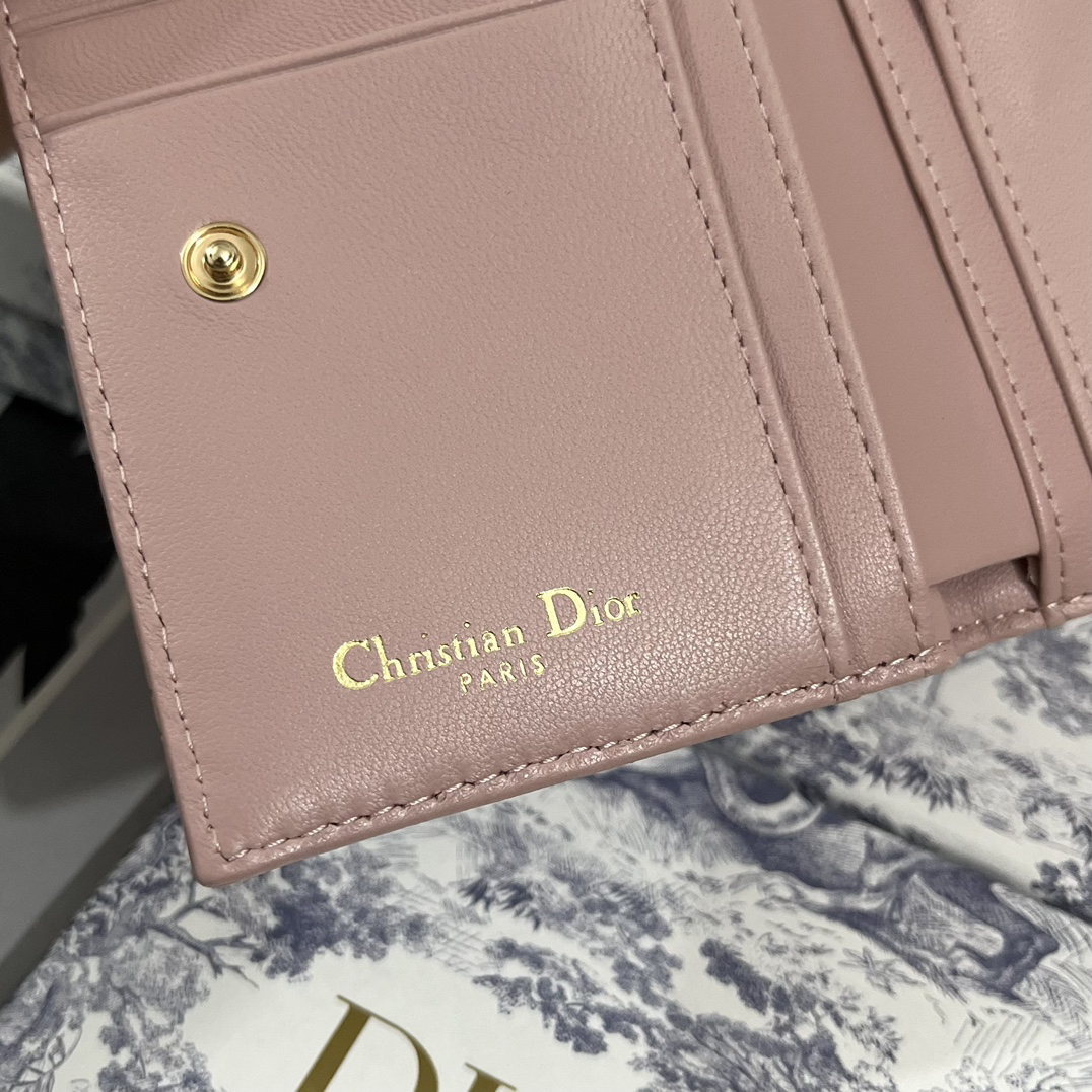 ディオール「Dior」30モンターニュ ダリア ウォレット ラムスキン