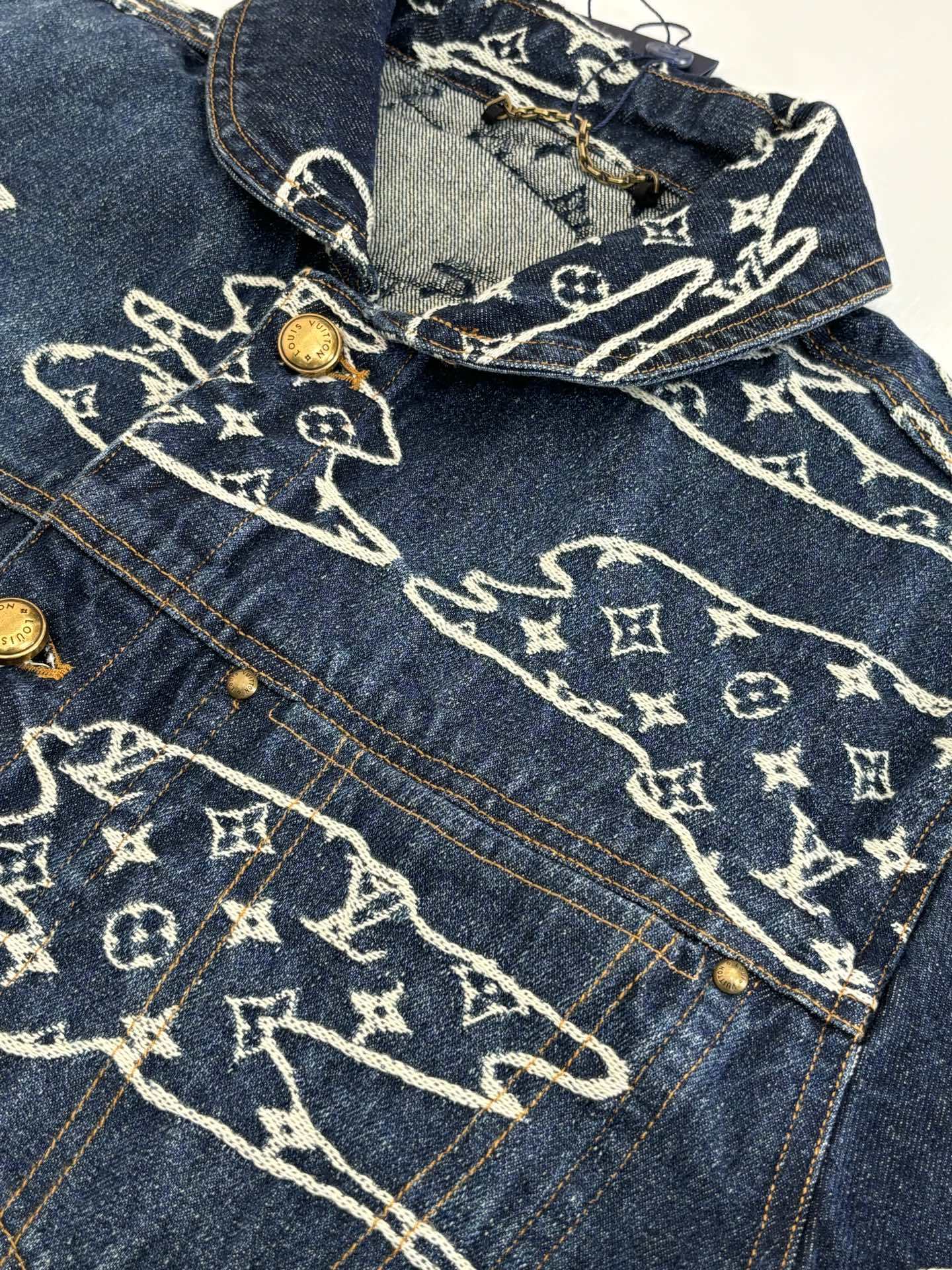 ルイ・ヴィトン「Louis Vuitton」SS25 クラウドジャカード デニムジャケット