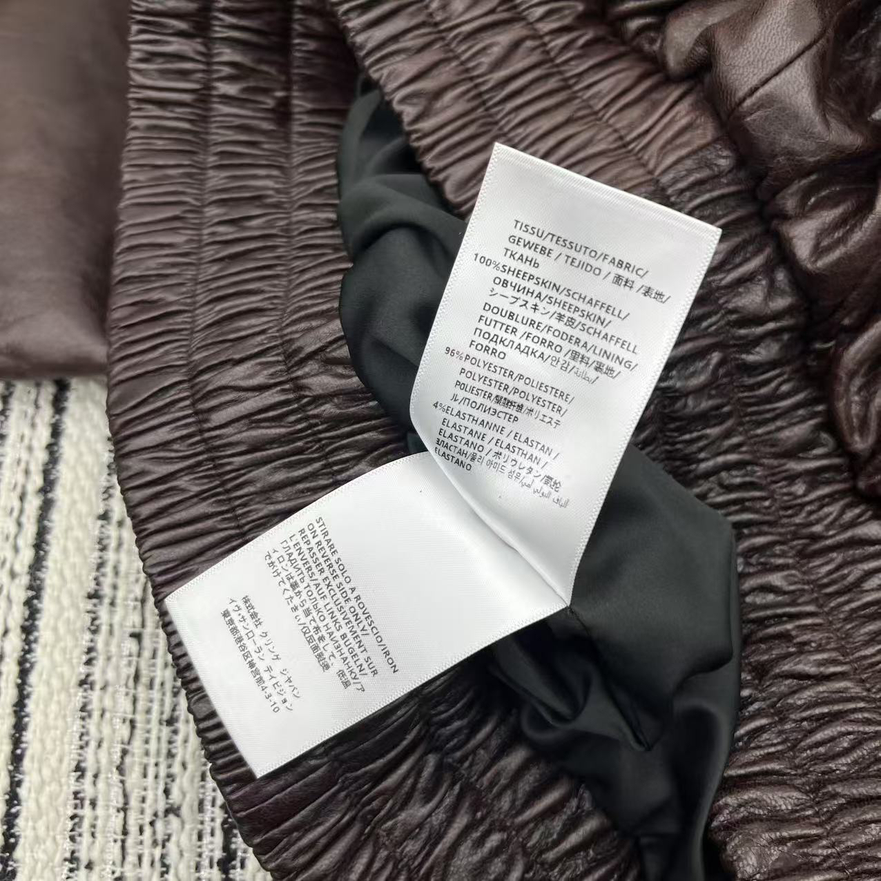 サンローラン「Saint Laurent」 ダブルポケット オーバーサイズ レザージャケット