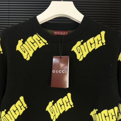 グッチ「Gucci」シグネチャー ジャカード クルーネック セーター