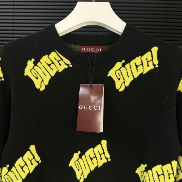 グッチ「Gucci」シグネチャー ジャカード クルーネック セーター