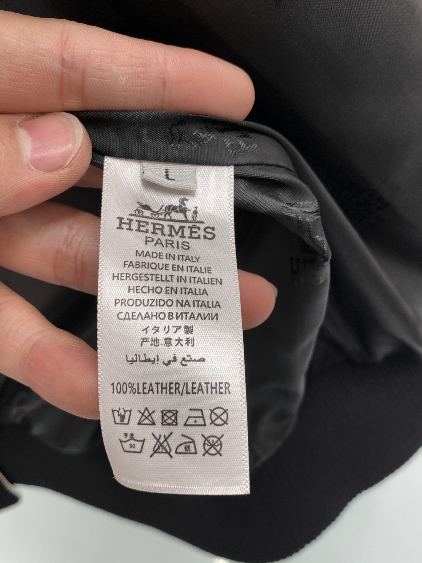 エルメス「Hermès」 ヴェリーヌ カルフスキン アーカイブ スタンドカラー メンズ ジャケット