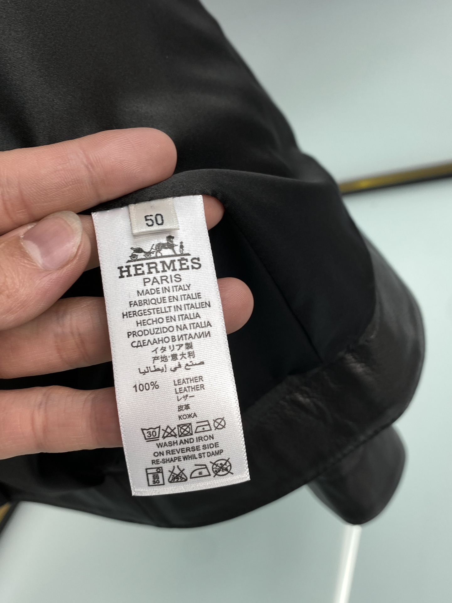 エルメス「Hermès」アイコニック レザー ライダー ジャケット 