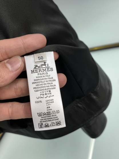 エルメス「Hermès」アイコニック レザー ライダー ジャケット 