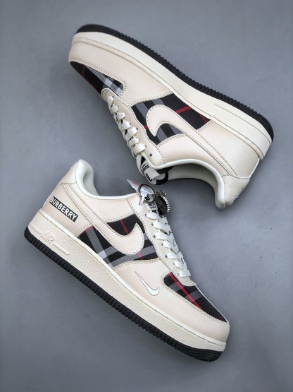 「コラボモデル」Burberry x Nike米黒コラボレーションモデル ローグループスニーカー