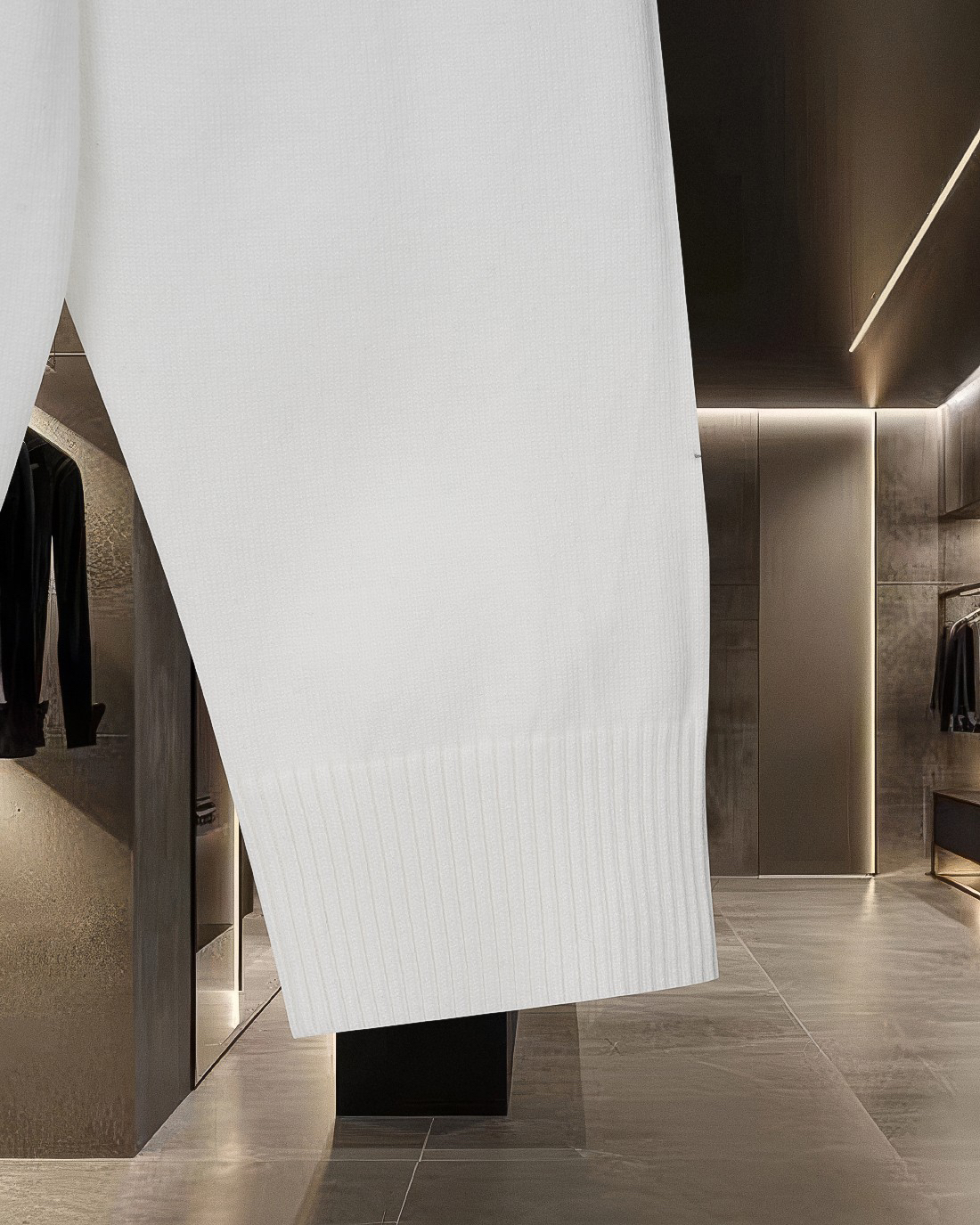 エルメス「Hermès」エンブレム ロゴ ロングスリーブ ニット