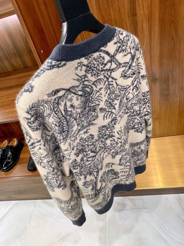 エルメス「Hermès」フォレスト アニマル ジャカード カシミア セーター