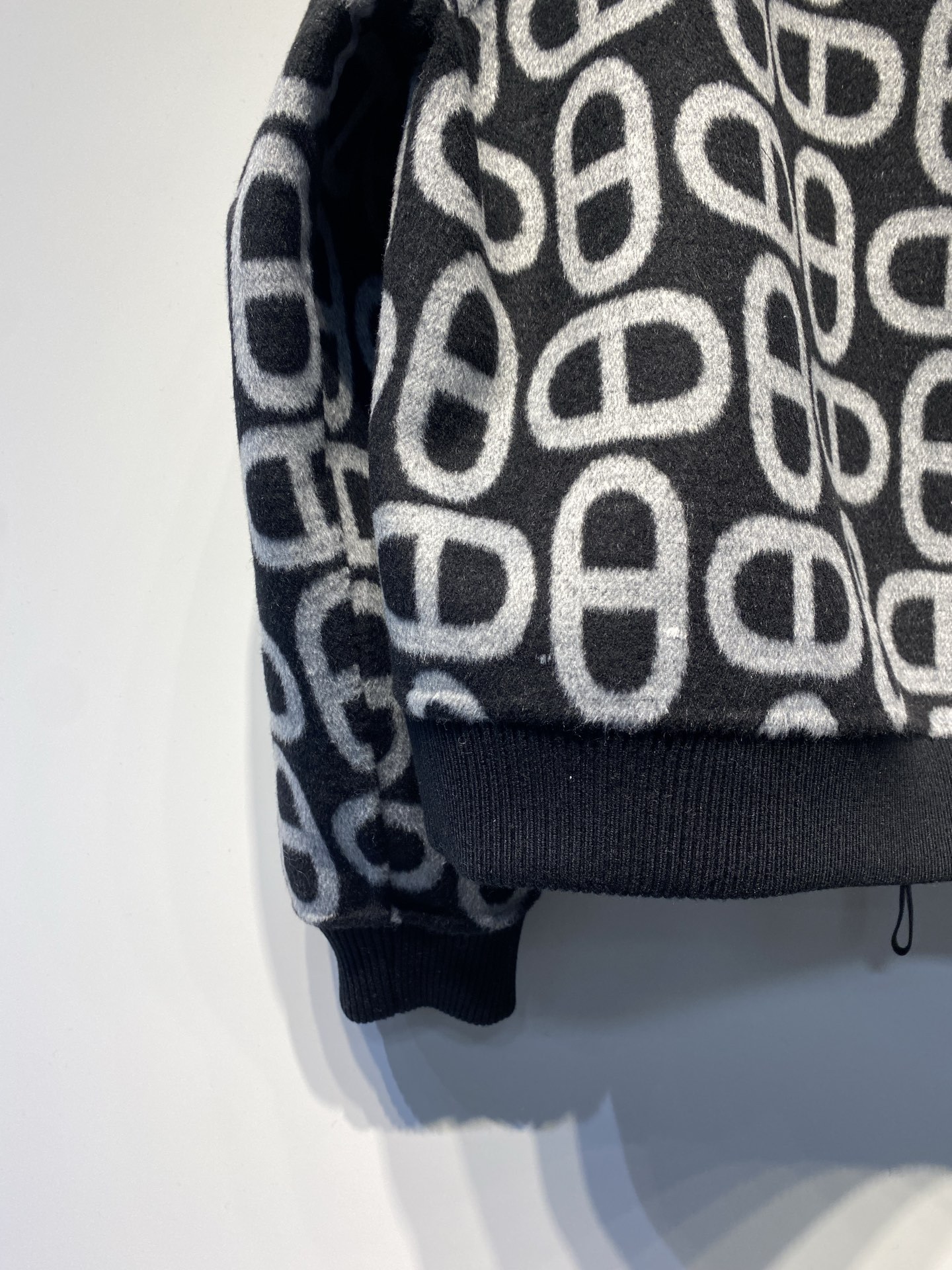 エルメス「Hermès」ダブルフェイス ジャカード ウール コート