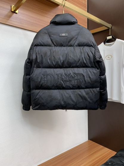 ディオール「Dior」スタンドカラー ジャカード キルト ダウン ジャケット